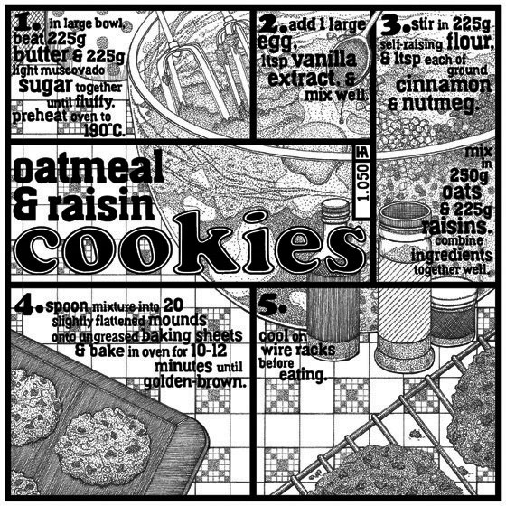 oatmeal and raisin cookies recipe